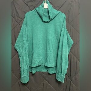 J. Crew Teal Vintage Fleece Hoodie